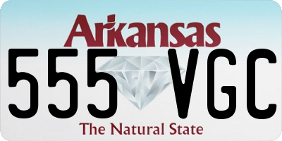 AR license plate 555VGC