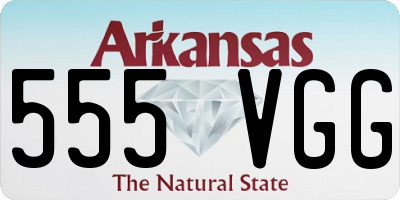 AR license plate 555VGG