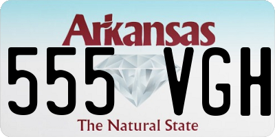 AR license plate 555VGH