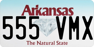 AR license plate 555VMX