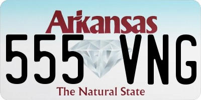 AR license plate 555VNG