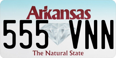 AR license plate 555VNN