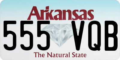 AR license plate 555VQB