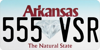 AR license plate 555VSR