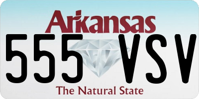 AR license plate 555VSV
