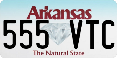AR license plate 555VTC