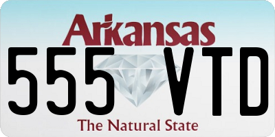 AR license plate 555VTD