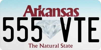 AR license plate 555VTE