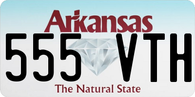 AR license plate 555VTH