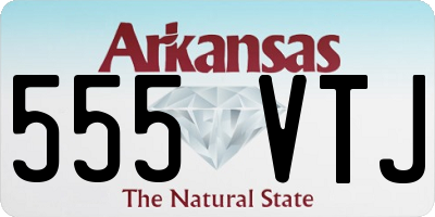 AR license plate 555VTJ