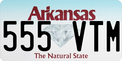 AR license plate 555VTM