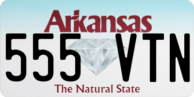 AR license plate 555VTN