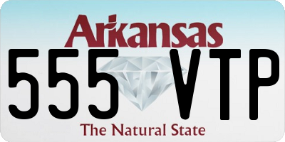 AR license plate 555VTP