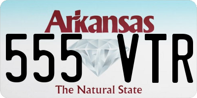 AR license plate 555VTR