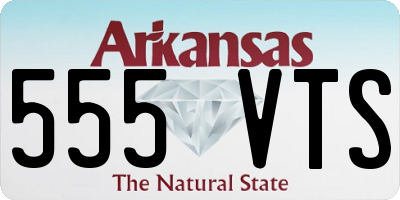 AR license plate 555VTS