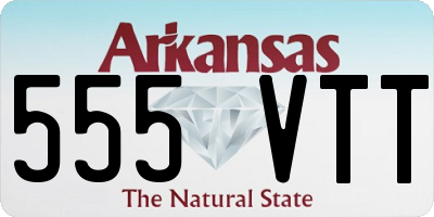 AR license plate 555VTT