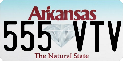 AR license plate 555VTV
