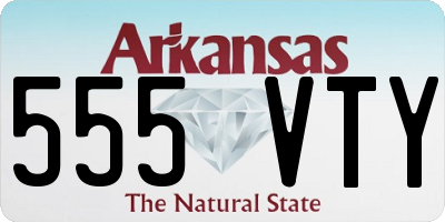 AR license plate 555VTY