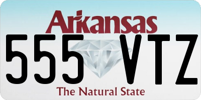 AR license plate 555VTZ