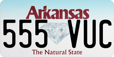 AR license plate 555VUC