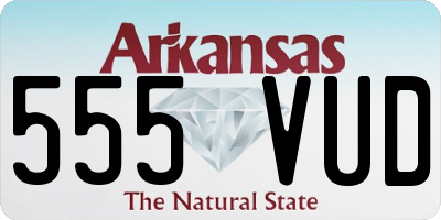 AR license plate 555VUD
