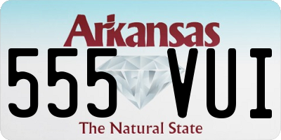 AR license plate 555VUI