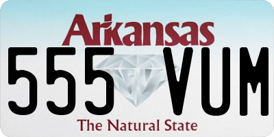 AR license plate 555VUM
