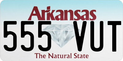 AR license plate 555VUT
