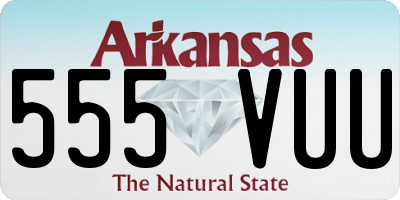 AR license plate 555VUU