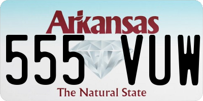 AR license plate 555VUW