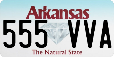 AR license plate 555VVA