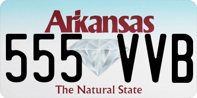 AR license plate 555VVB