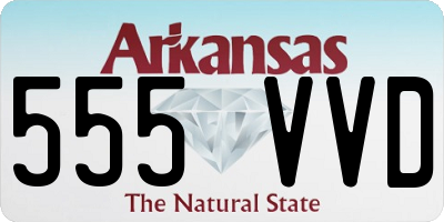 AR license plate 555VVD