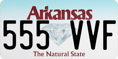 AR license plate 555VVF