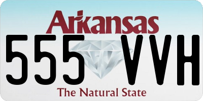 AR license plate 555VVH