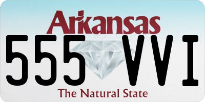 AR license plate 555VVI