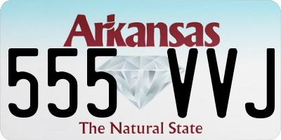 AR license plate 555VVJ