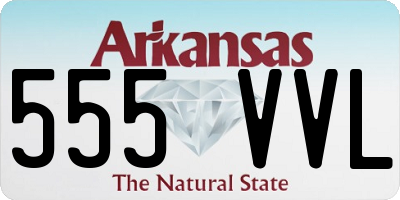 AR license plate 555VVL