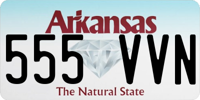 AR license plate 555VVN