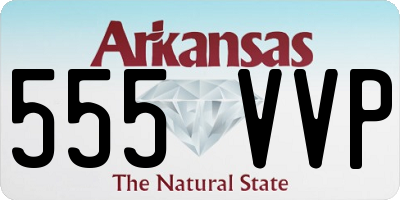 AR license plate 555VVP