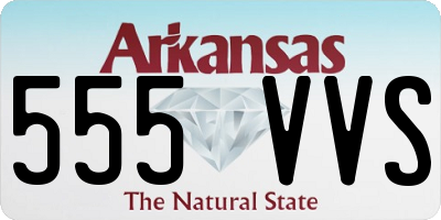 AR license plate 555VVS