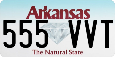AR license plate 555VVT