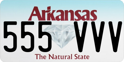 AR license plate 555VVV