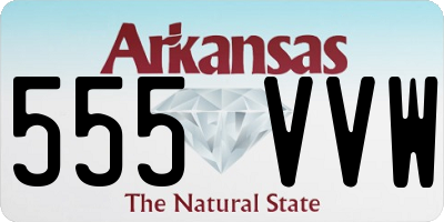 AR license plate 555VVW