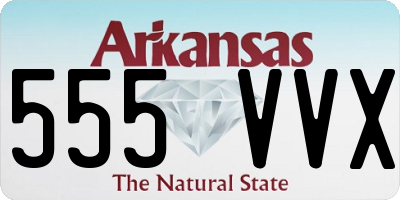 AR license plate 555VVX