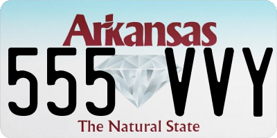 AR license plate 555VVY