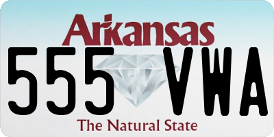 AR license plate 555VWA