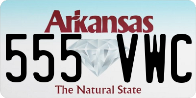 AR license plate 555VWC