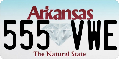 AR license plate 555VWE