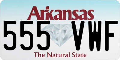 AR license plate 555VWF